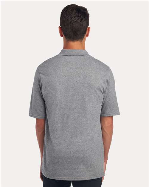 Jerzees 436MP Men's Dri-Power Polo with Pocket - Oxford - model back