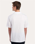 Jerzees 436MP Men's Dri-Power Polo with Pocket - White - model back