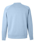 J. America 8752 Unisex Apex Fleece Crewneck Sweatshirt - Ice Blue - back