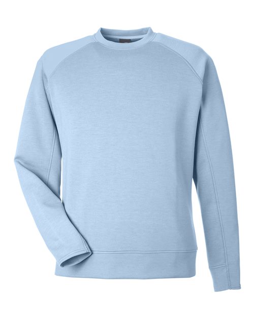 J. America 8752 Unisex Apex Fleece Crewneck Sweatshirt - Ice Blue - front