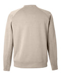 J. America 8752 Unisex Apex Fleece Crewneck Sweatshirt - Mojave - back