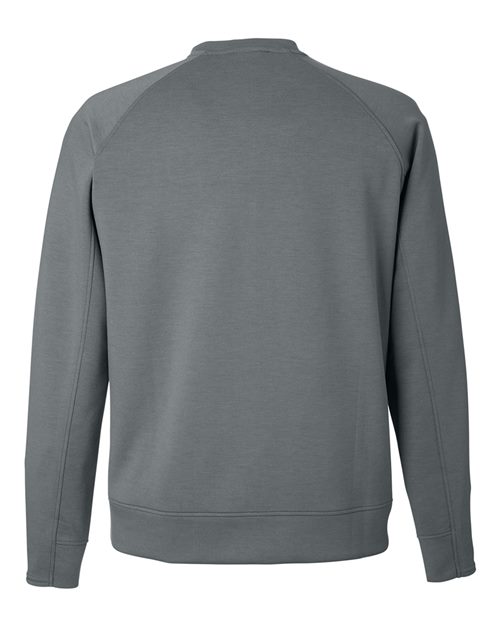 J. America 8752 Unisex Apex Fleece Crewneck Sweatshirt - Steel - back