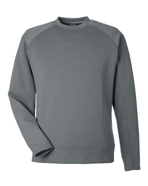 J. America 8752 Unisex Apex Fleece Crewneck Sweatshirt - Steel - front