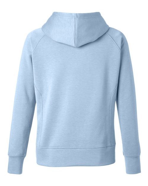 J. America 8753 Women's Apex Fleece Hooded Sweatshirt - Ice Blue - back