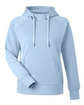 J. America 8753 Women's Apex Fleece Hooded Sweatshirt - Ice Blue - front