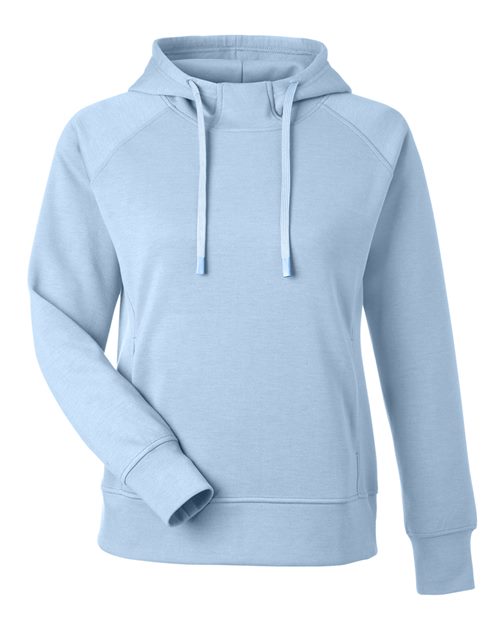 J. America 8753 Women's Apex Fleece Hooded Sweatshirt - Ice Blue - front