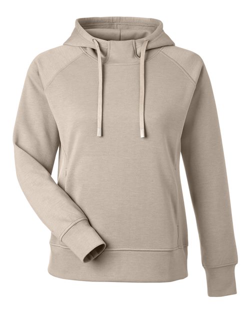 J. America 8753 Women's Apex Fleece Hooded Sweatshirt - Mojave - front