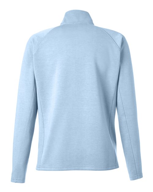 J. America 8754 Women's Apex Fleece Quarter-Zip Pullover - Ice Blue - back