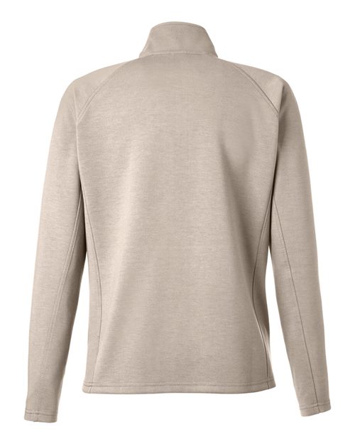 J. America 8754 Women's Apex Fleece Quarter-Zip Pullover - Mojave - back