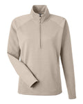 J. America 8754 Women's Apex Fleece Quarter-Zip Pullover - Mojave - front