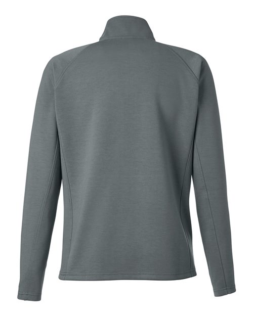 J. America 8754 Women's Apex Fleece Quarter-Zip Pullover - Steel - back