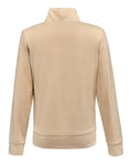 J. America 8762 Women's Element Fleece Quarter-Zip Sweatshirt - Almond - back