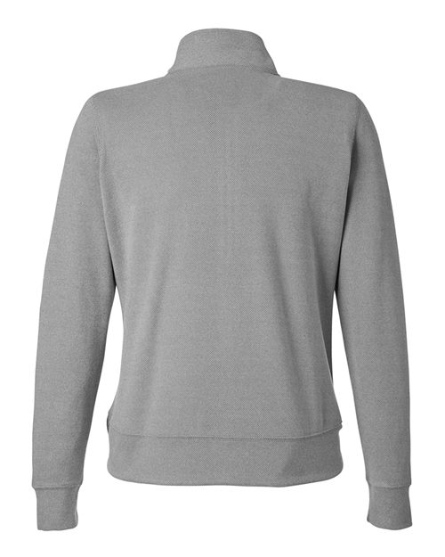 J. America 8762 Women's Element Fleece Quarter-Zip Sweatshirt - Grey - back