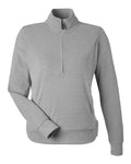 J. America 8762 Women's Element Fleece Quarter-Zip Sweatshirt - Grey - front