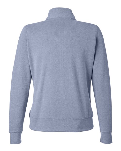 J. America 8762 Women's Element Fleece Quarter-Zip Sweatshirt - Navy - back