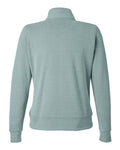J. America 8762 Women's Element Fleece Quarter-Zip Sweatshirt - Peacock - back