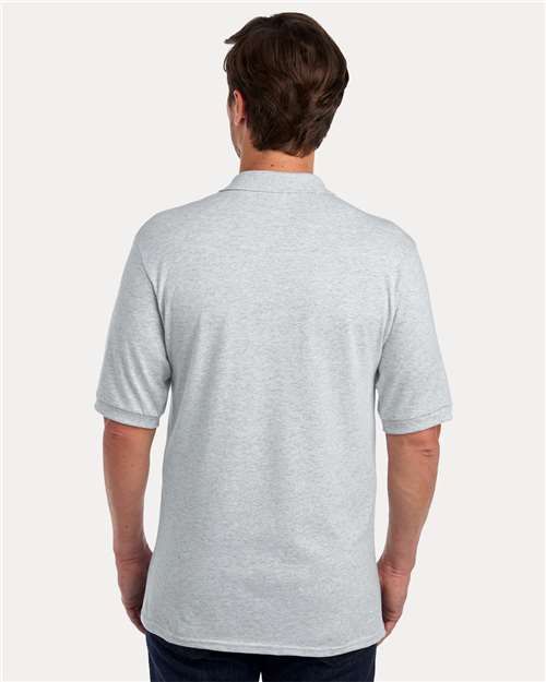 Jerzees 437R Men's Dri-Power Polo - Ash - model back