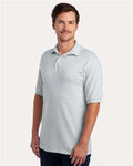 Jerzees 437R Men's Dri-Power Polo - Ash - model side