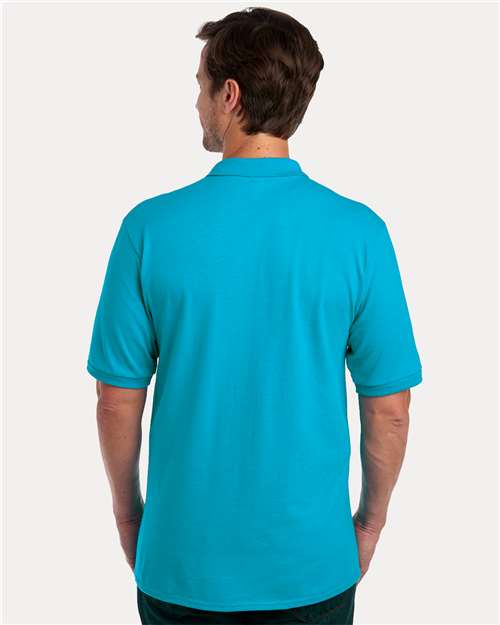 Jerzees 437R Men's Dri-Power Polo - California Blue - model back