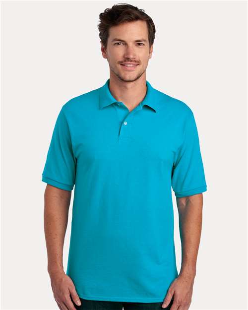 Jerzees 437R Men's Dri-Power Polo - California Blue - model front