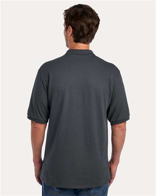 Jerzees 437R Men's Dri-Power Polo - Charcoal Grey - model back