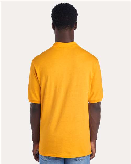 Jerzees 437R Men's Dri-Power Polo - Gold - model back