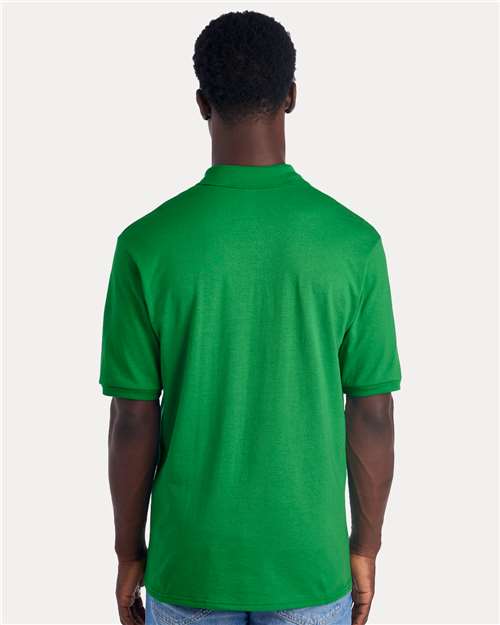 Jerzees 437R Men's Dri-Power Polo - Kelly - model back