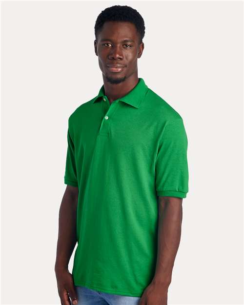 Jerzees 437R Men's Dri-Power Polo - Kelly - model side