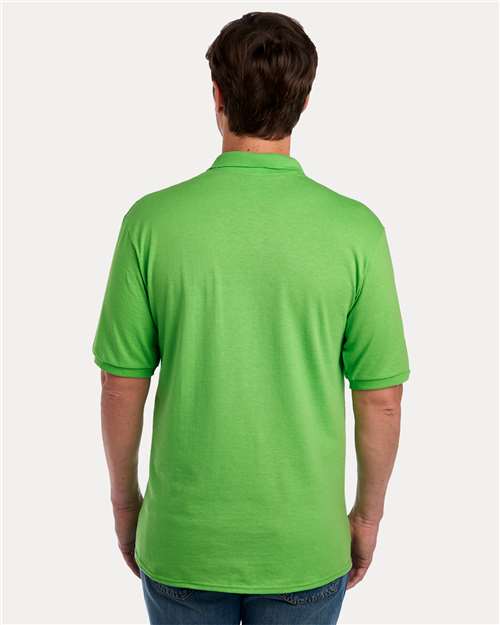Jerzees 437R Men's Dri-Power Polo - Kiwi - model back