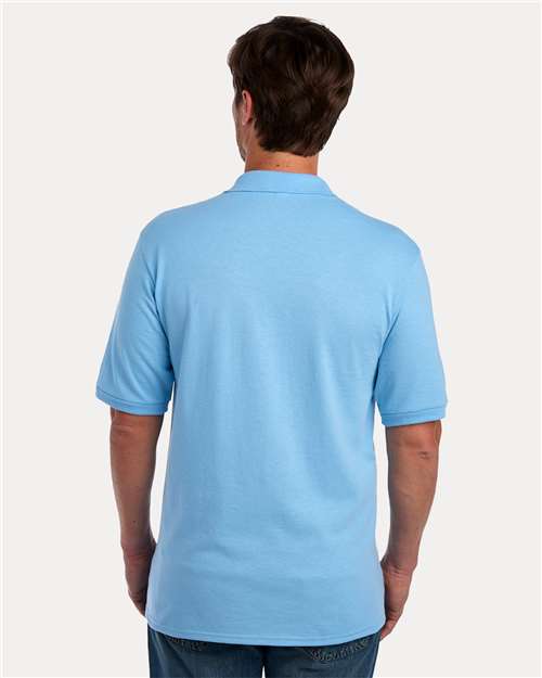 Jerzees 437R Men's Dri-Power Polo - Light Blue - model back