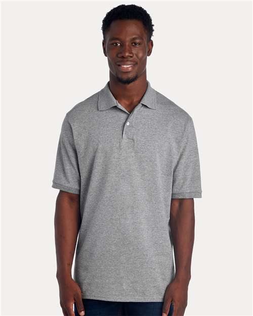 Jerzees 437R Men's Dri-Power Polo - Oxford - model front