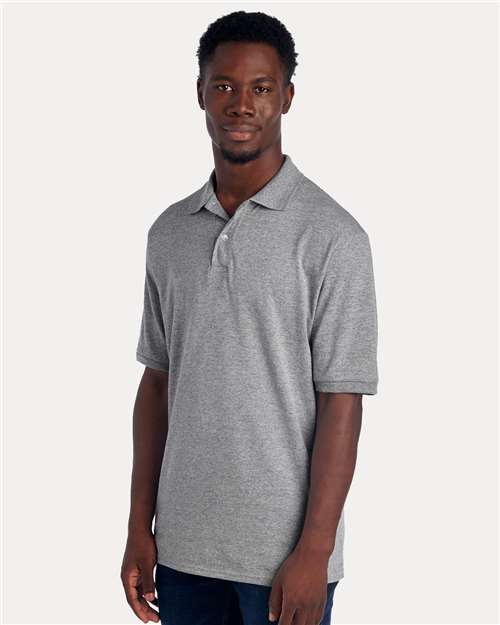 Jerzees 437R Men's Dri-Power Polo - Oxford - model side