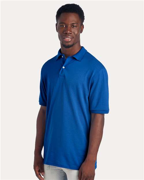 Jerzees 437R Men's Dri-Power Polo - Royal - model side