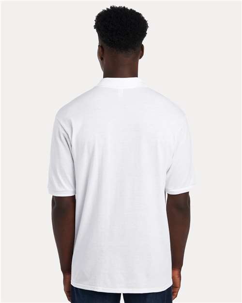 Jerzees 437R Men's Dri-Power Polo - White - model back