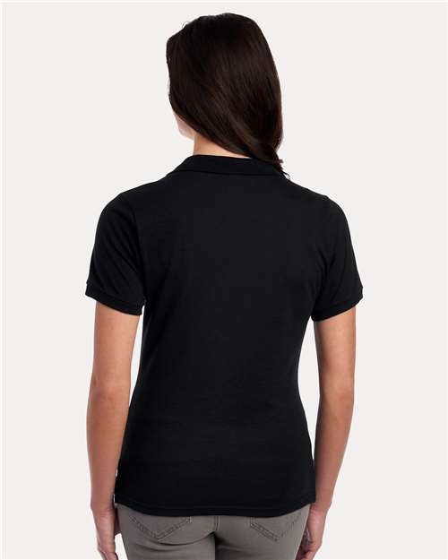 Jerzees 437F Women's Dri-Power Polo - Black - model back