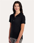 Jerzees 437F Women's Dri-Power Polo - Black - model side