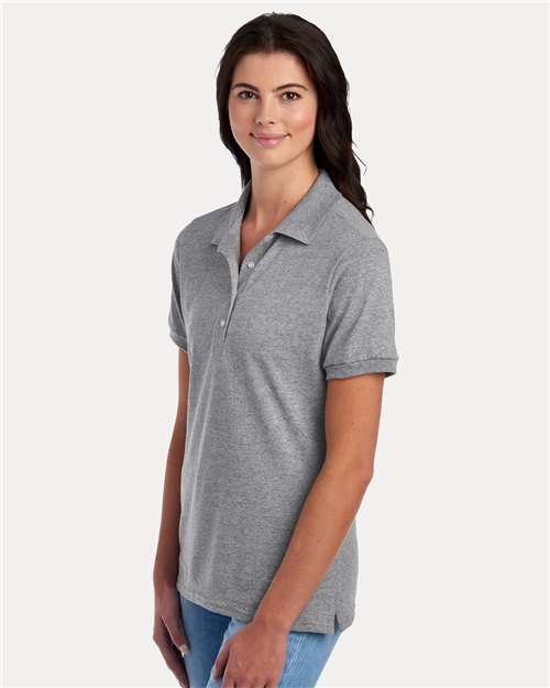 Jerzees 437F Women's Dri-Power Polo - Oxford - model side