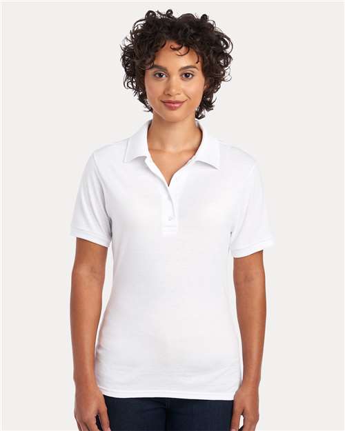 Jerzees 437F Women's Dri-Power Polo - White - model front