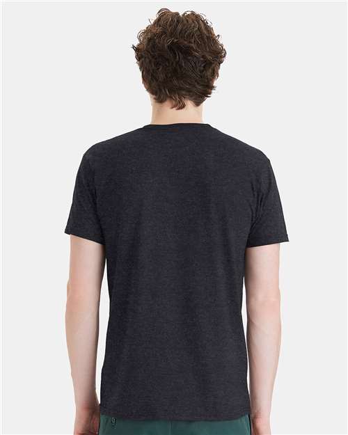 Hanes 498PT Unisex Perfect-T DTG T-Shirt - Charcoal Heather - model back
