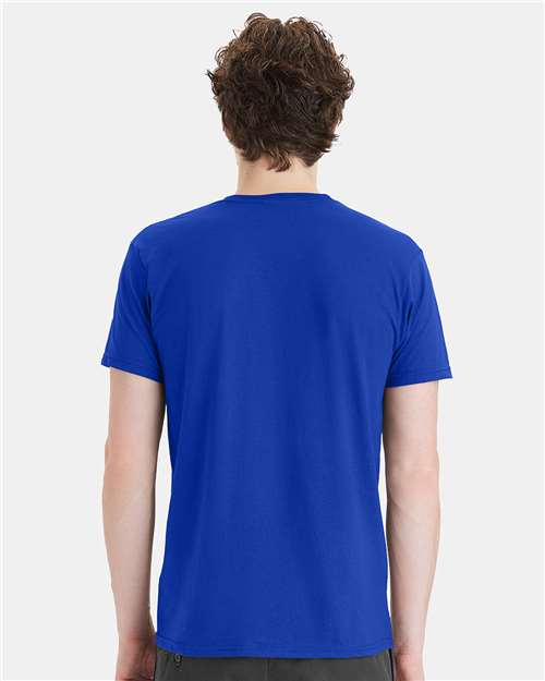 Hanes 498PT Unisex Perfect-T DTG T-Shirt - Deep Royal - model back