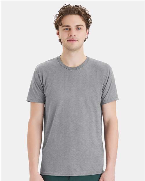 Hanes 498PT Unisex Perfect-T DTG T-Shirt - Light Steel - model front