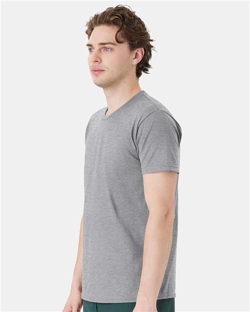 Hanes 498PT Unisex Perfect-T DTG T-Shirt - Light Steel - model side