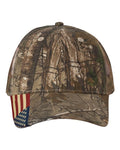 Kati LC350M Camo Woven USA Flag Mesh Cap - Xtra/ Xtra/ USA Flag Mesh - front