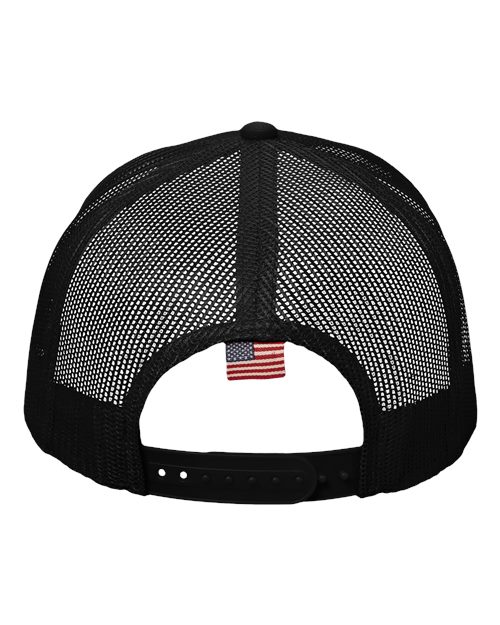 Kati AM350M USA Flag Mesh Cap - Black/ USA Mesh - back