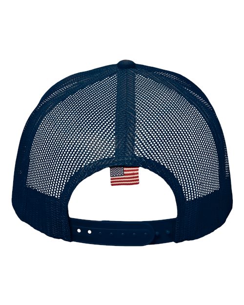 Kati AM350M USA Flag Mesh Cap - Navy/ USA Mesh - back