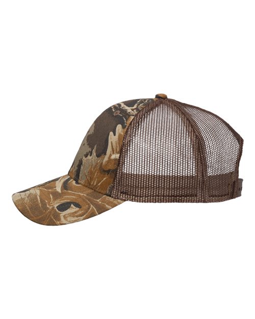 Valucap VC150M Licensed Camo Mesh Cap - Advantage Classic/ Brown Mesh - side