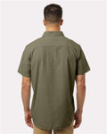 Columbia 199080 Men's Rapid Rivers Novelty Short Sleeve Shirt - Stone Green - model back
