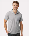 Columbia 211856 Men's Tech Trail Utility Polo - Columbia Grey - model front