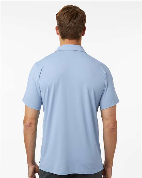 Columbia 211856 Men's Tech Trail Utility Polo - Ripple Blue - model back