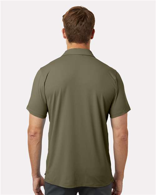 Columbia 211856 Men's Tech Trail Utility Polo - Stone Green - model back